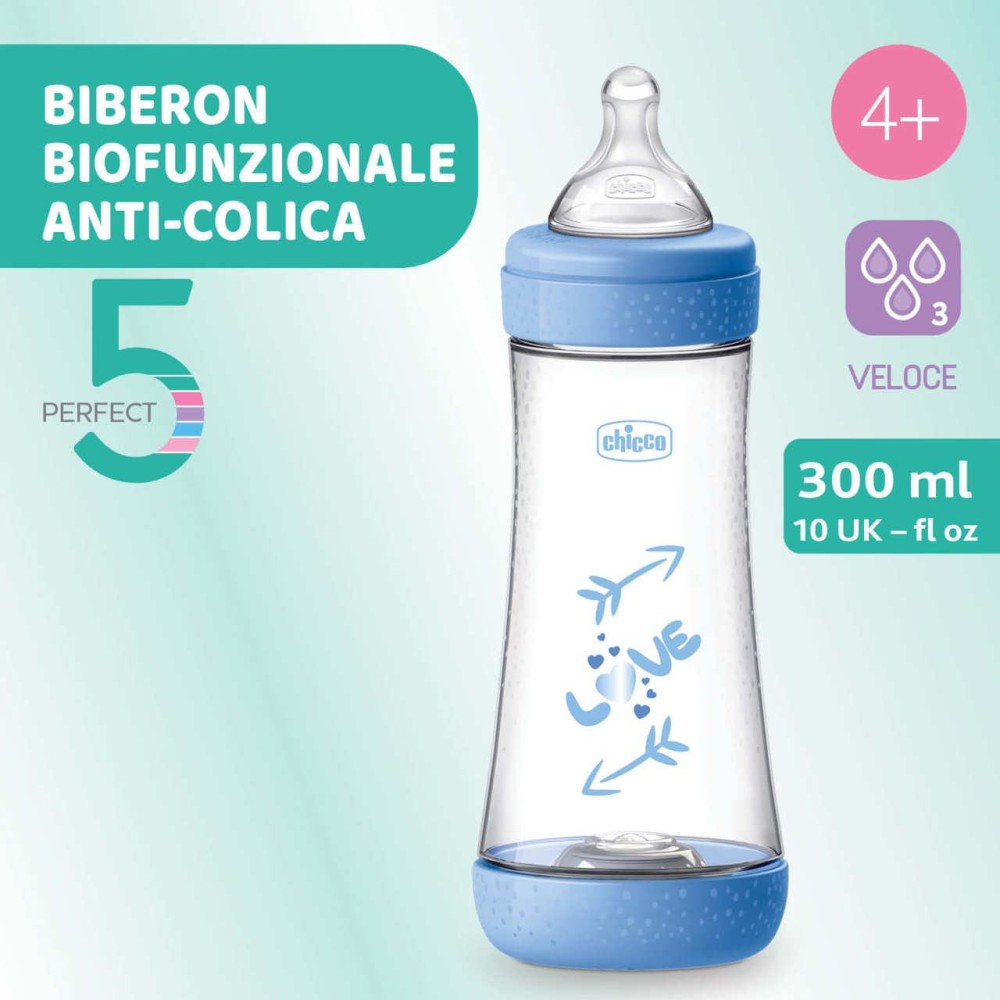 CHICCO BIBERON PERFECT 300ML AZZ