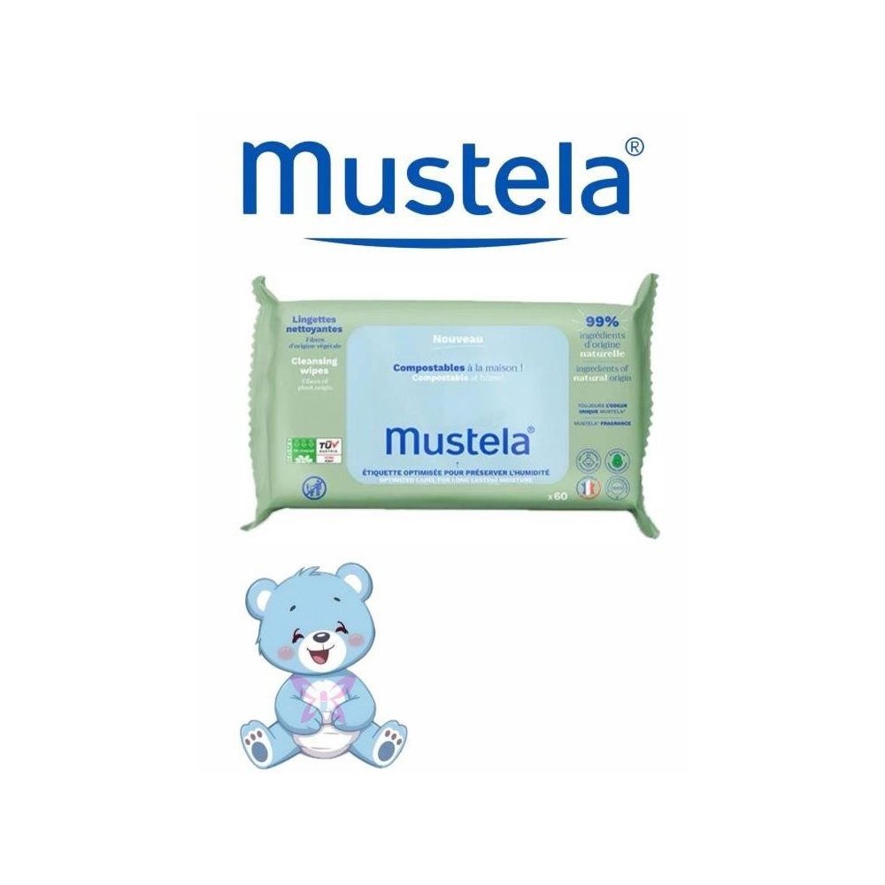 MUSTELA SALVIETTE COMPOST 60PZ