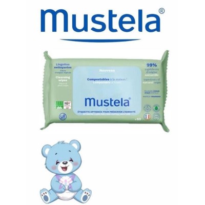 MUSTELA SALVIETTE COMPOST 60PZ