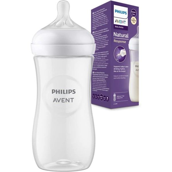 AVENT BIB NAT 3,0 TRASP 330ML