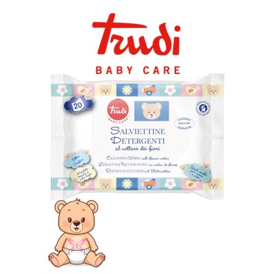 Trudi Salviette Detergenti 20 pz | Pappa Reale per Pelle Delicata