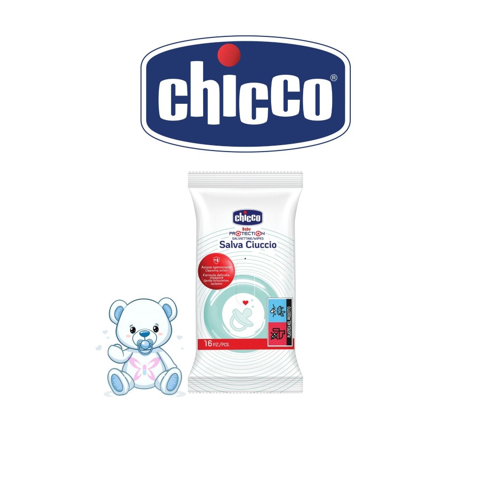 Pulisci Ciuccio Chicco – Salviettine 16 Pezzi