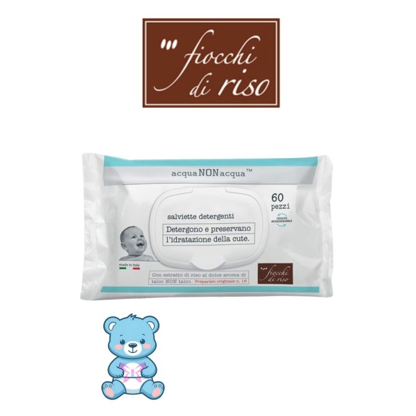 Salviettine Fiocchi di Riso 60 pz – Delicate