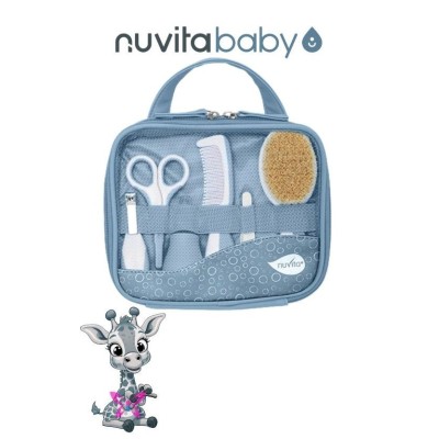 Nuvita Beauty Set Azzurro – Kit Cura Neonato con Astuccio