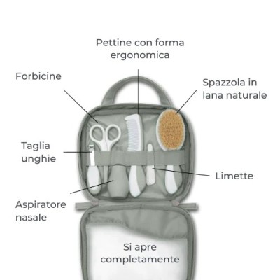 Nuvita Beauty Set Azzurro – Kit Cura Neonato con Astuccio