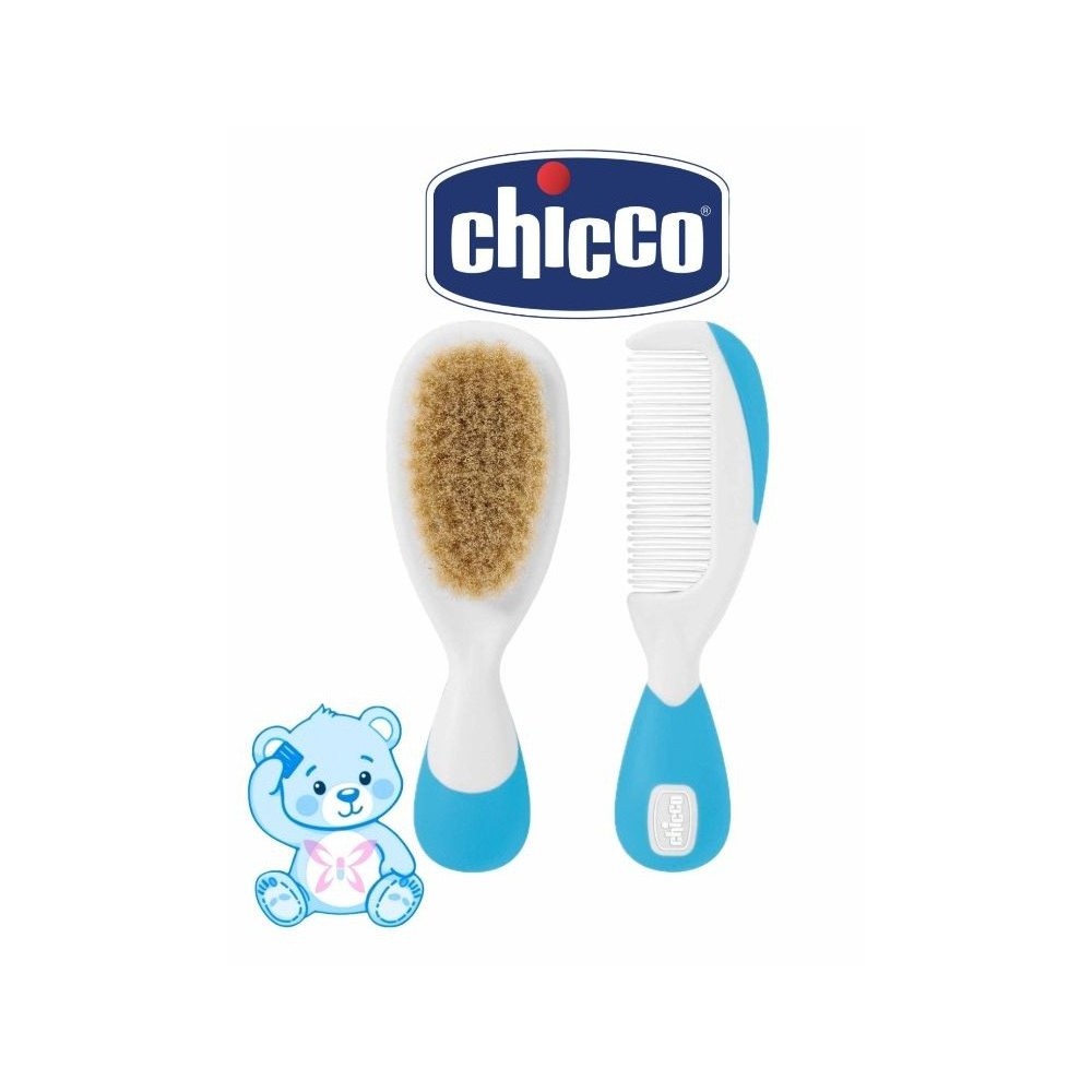 Chicco Spazzola e Pettine Azzurra – Neonato