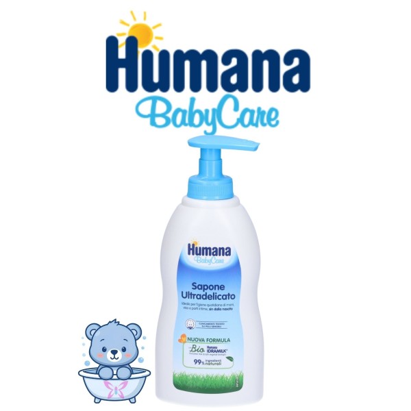 Humana Sapone Ultradelicato 300 ml | Dalla Nascita, Pelle Sensibile