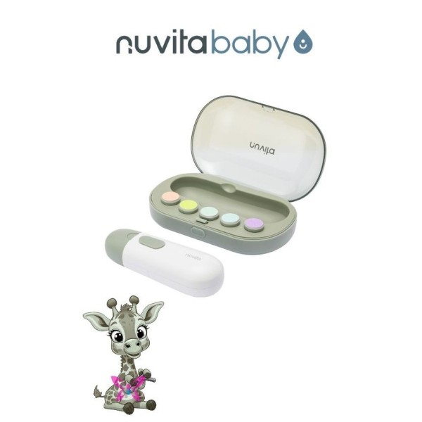 Tagliaunghie Elettrico Nuvita Greentrimmy Sage | Sicuro per Neonati