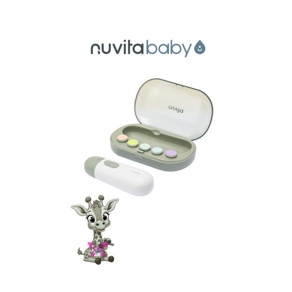 Tagliaunghie Elettrico Nuvita Greentrimmy Sage | Sicuro per Neonati