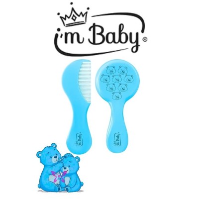 IM Baby Spazzola e Pettine per Neonati – Rosa o Azzurro