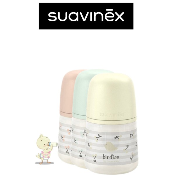 Biberon Suavinex Birdies 150 ml +0 mesi