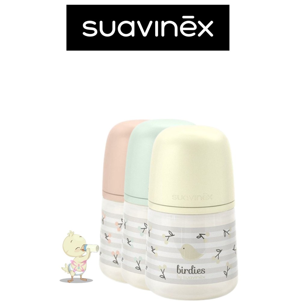 Biberon Suavinex Birdies 150 ml +0 mesi
