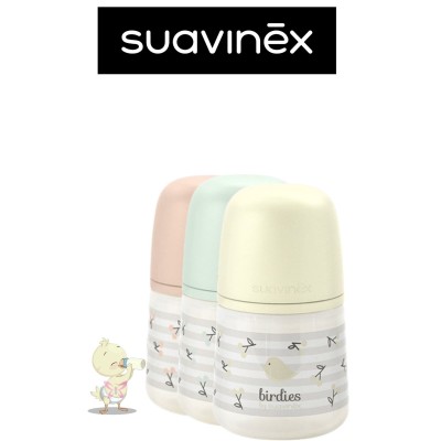 Biberon Suavinex Birdies 150 ml +0 mesi