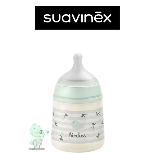 Biberon Suavinex Birdies 150 ml +0 mesi