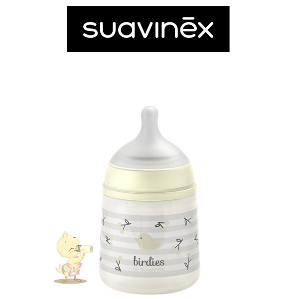 Biberon Suavinex Birdies 150 ml +0 mesi