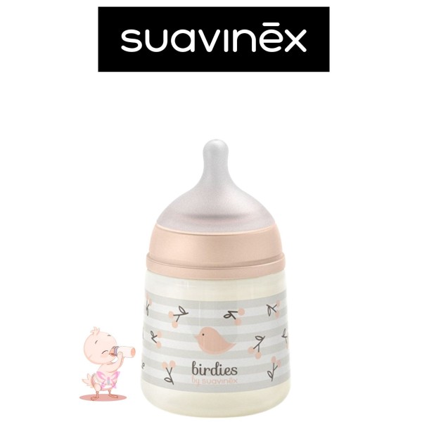 Biberon Suavinex Birdies 150 ml +0 mesi