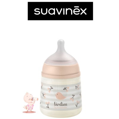 Biberon Suavinex Birdies 150 ml +0 mesi