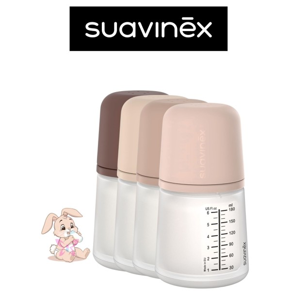 Suavinex Zero Zero 180 ml | Biberon Anti-Colica con Sacca Interna