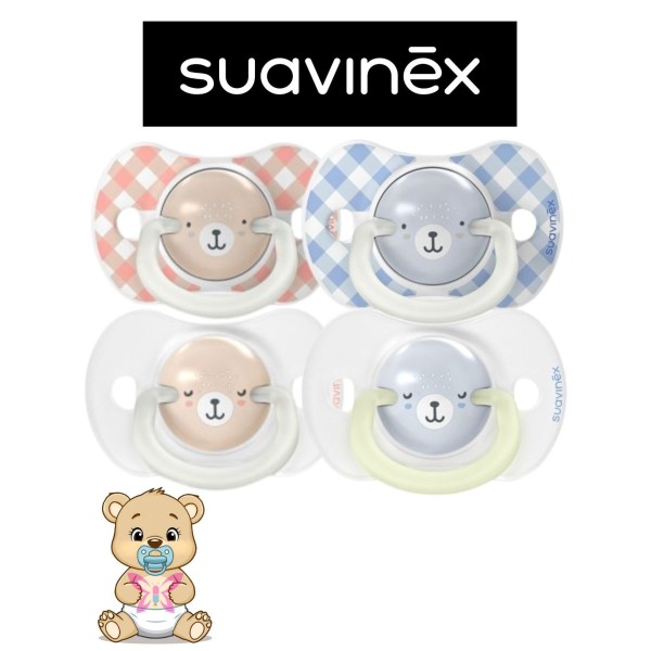 Suavinex Wild Night & Day 6–18 Mesi – Coppia Ciucci Silicone