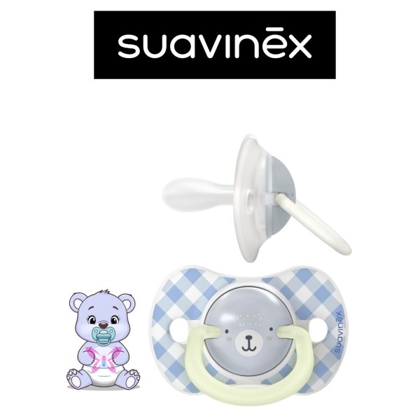 Suavinex Wild Night & Day 6–18 Mesi – Coppia Ciucci Silicone