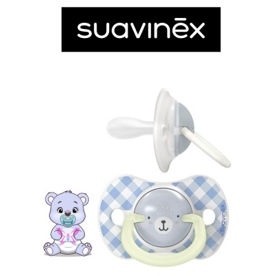 Suavinex Wild Night & Day 6–18 Mesi – Coppia Ciucci Silicone