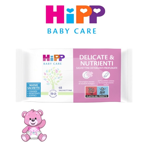 Salviettine HiPP 48 pezzi | Delicate e Nutrienti Neonati