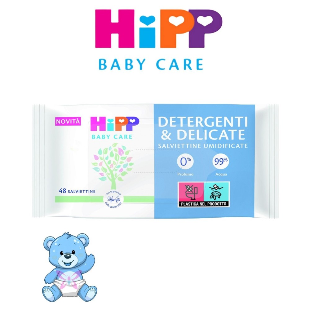 Salviettine HiPP 48 pz | Detergenti e Delicate Neonati
