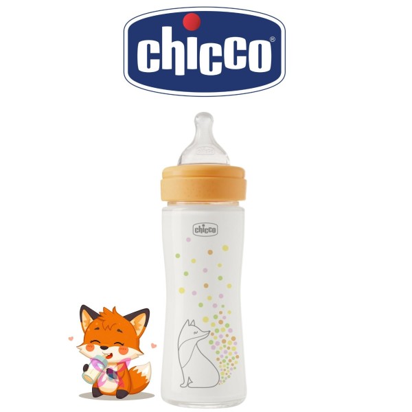 Chicco 240 ml Vetro – Biberon Neonato