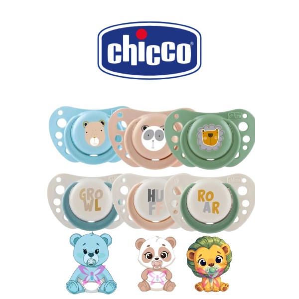 Chicco Succhietti Air 2-6 mesi – Duo Maschio/Femmina