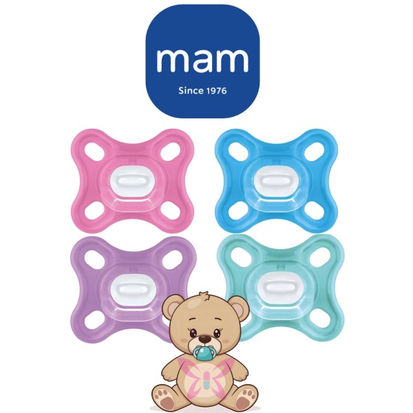MAM Comfort 0–3m – Coppia Azzurro/Rosa