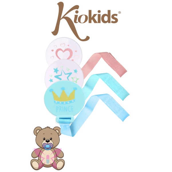 Kiokids Clip Portaciuccio – Stelle/Cuore/Prince