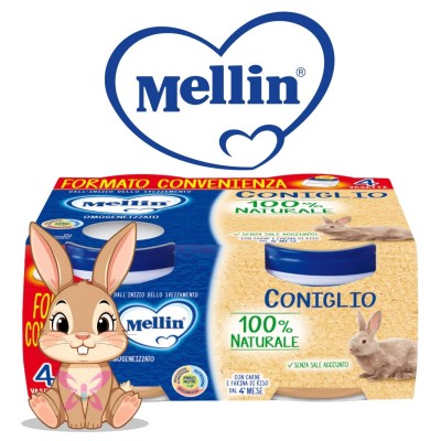 Mellin Omogeneizzato di Coniglio 4x80g
