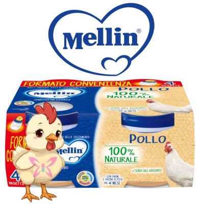 Mellin Omogeneizzato di Pollo 4x80g