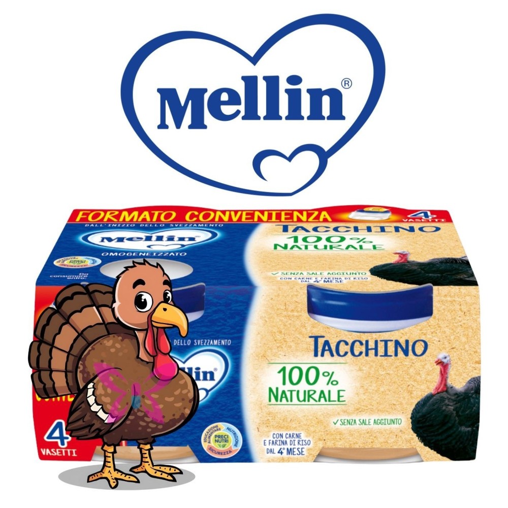 Mellin Omogeneizzato di Tacchino 4x80g