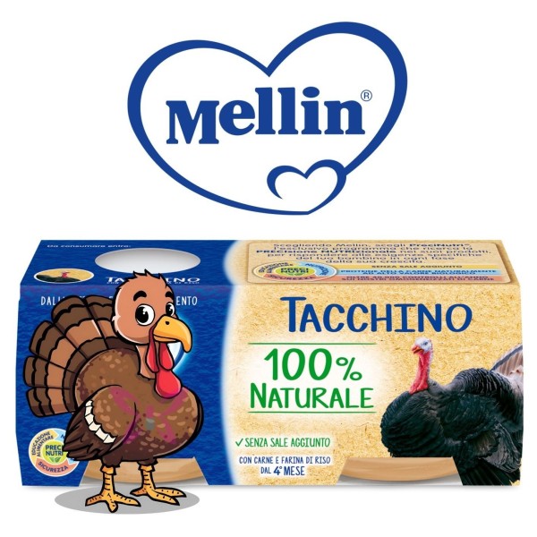 Mellin Omogeneizzato di Tacchino 2x80g
