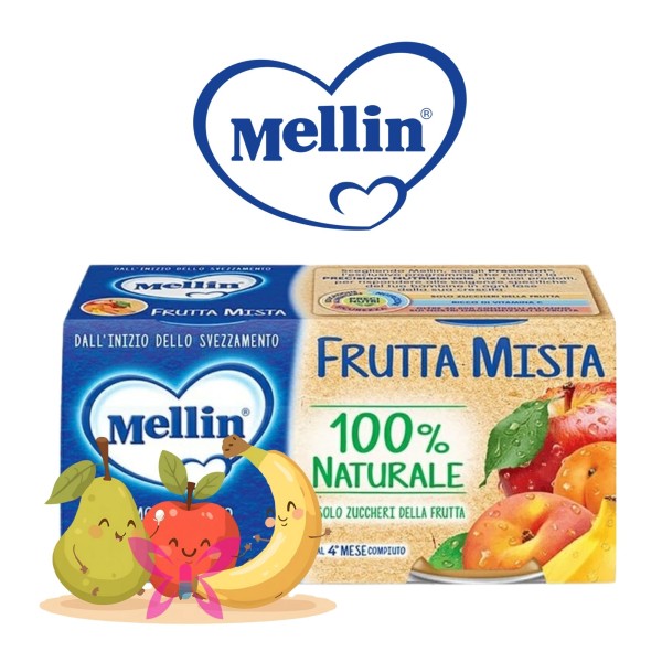 Omogeneizzato Frutta Mista Mellin 2x100g