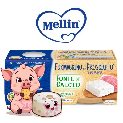 Formaggino Prosciutto Mellin 2x80g