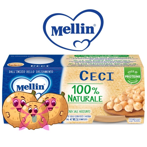 Omogeneizzato Ceci Mellin 2x80g