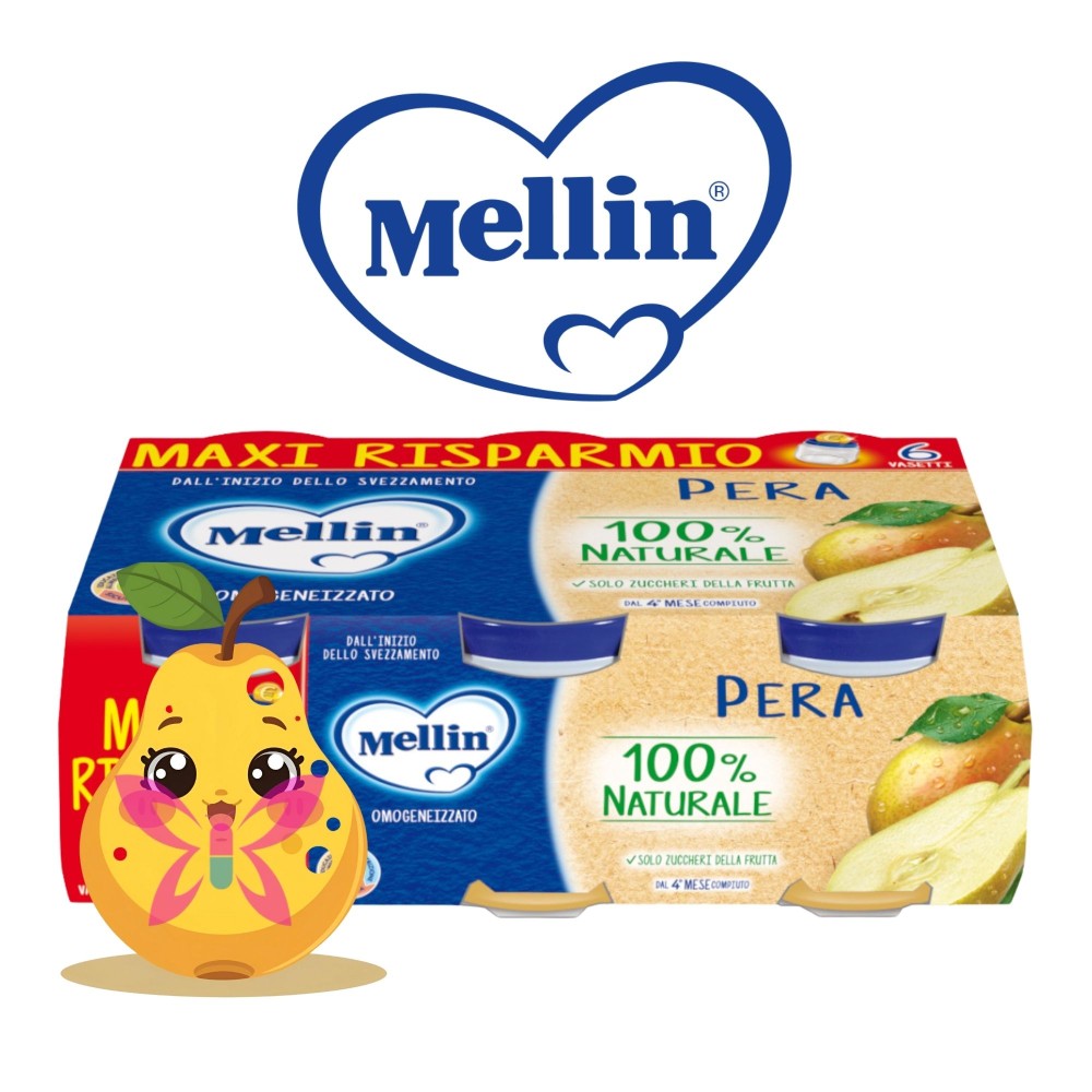 Mellin Pera Omogeneizzato 6x100g