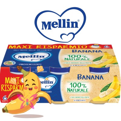 Mellin Omogeneizzato Banana 6x100g