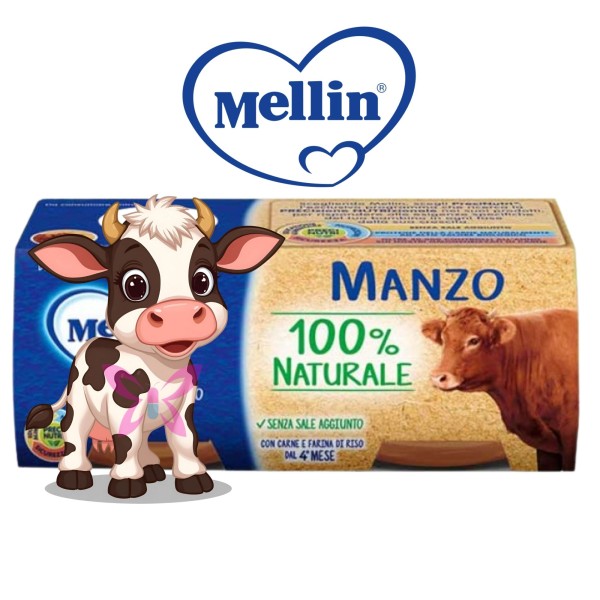 Mellin Omogeneizzato di Manzo 2x120g