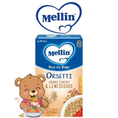 Mellin Pastina Orsetti Grano Tenero e Lenticchie 280g