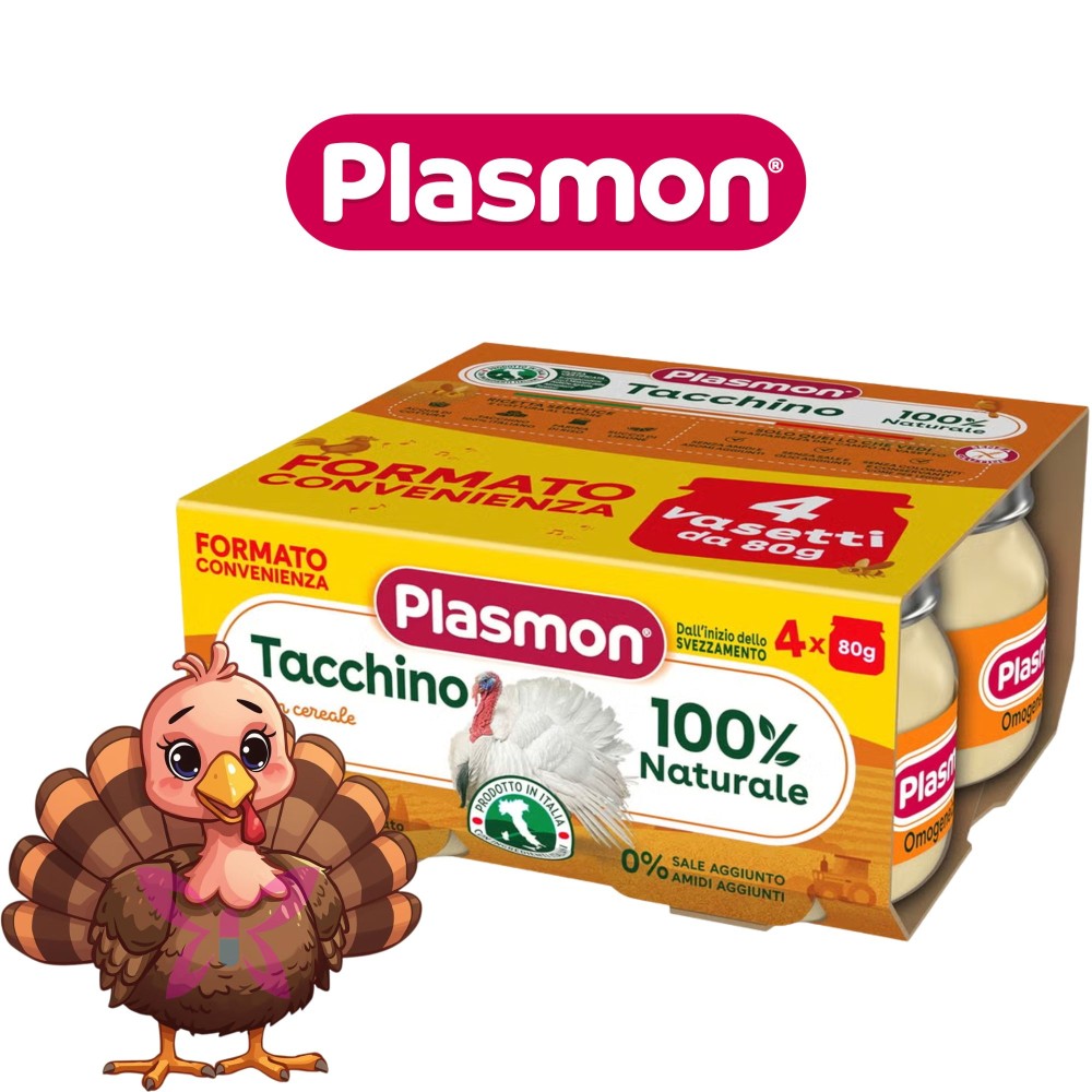 Plasmon Omogeneizzato Tacchino 4x80g