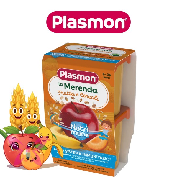 Frutta Mista e Cereali Plasmon 2x120 g