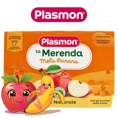 Plasmon Frutta Grattugiata Mela e Banana