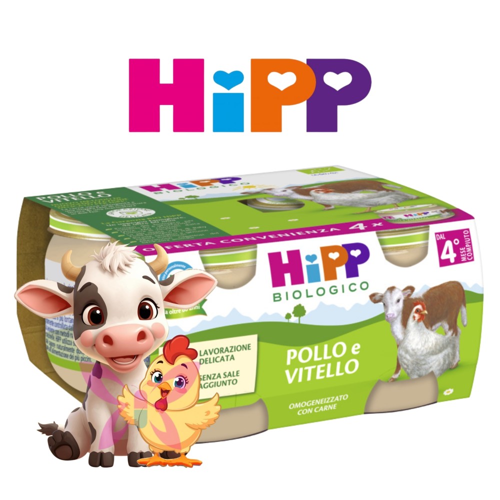 HiPP Pollo e Vitello 4x80 g