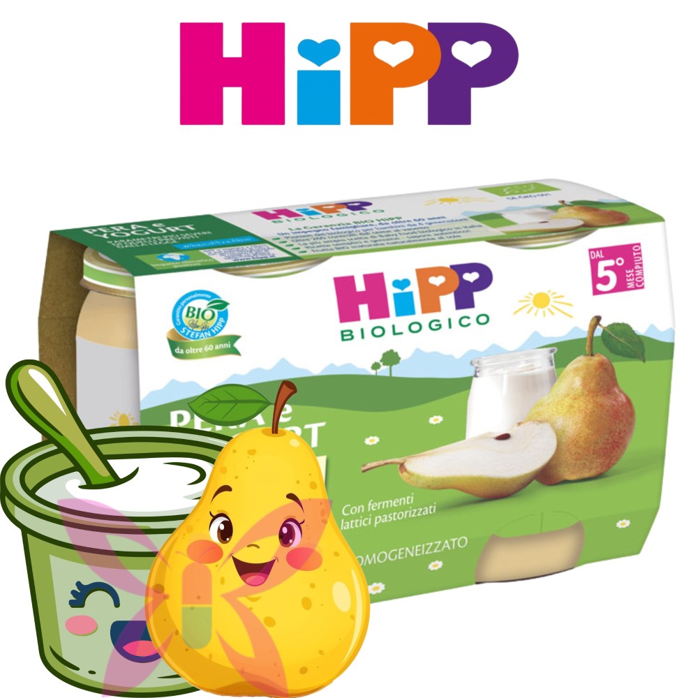 HiPP Pera e Yogurt 2x125 g