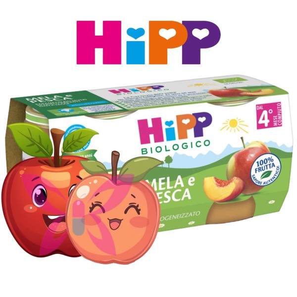 HiPP Mela e Pesca 2x80 g
