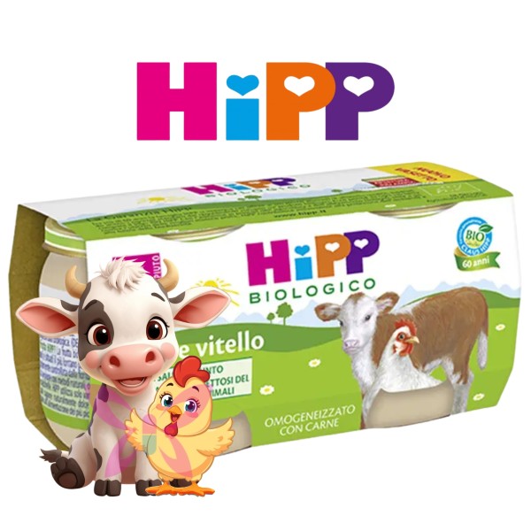 HiPP Pollo e Vitello 2x80 g