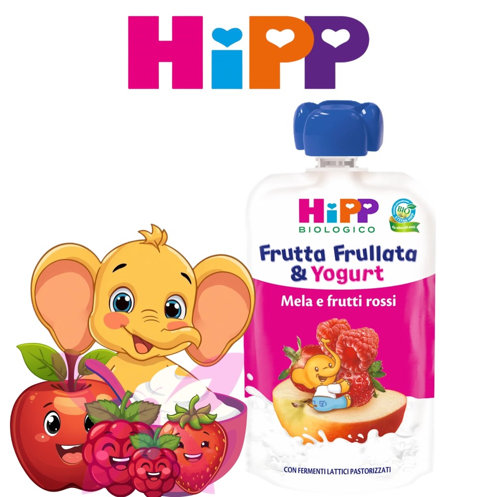 HiPP Fruttino Mela Frutti Rossi Yogurt